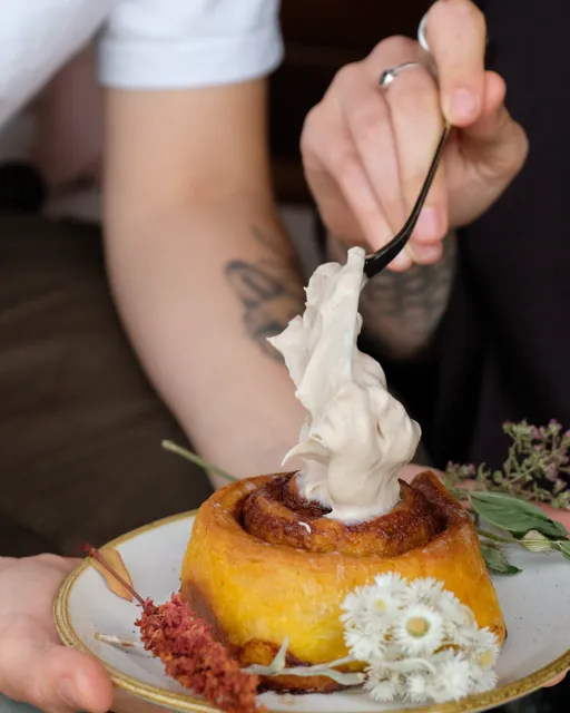 Handmade plant-based dessert